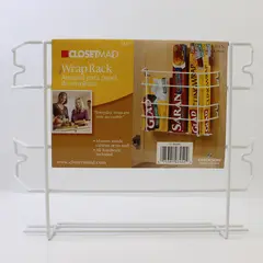 ClosetMaid Kitchen Wrap Rack 3452 Mounts Inside Cabinet, New w/ Hardware 