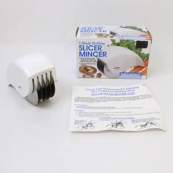 Progressive International 5-Blade Rolling Slicer Mincer Handheld