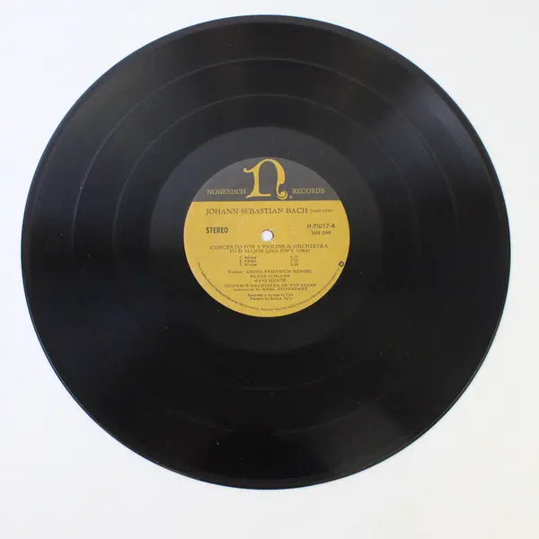 Bach - Concerto For Three Violins & Orchestra 12" Vinyl Record
