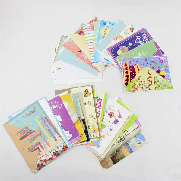 Lot of 27 Birthday Greeting Cards with Envelopes UNUSED