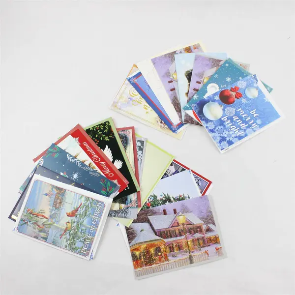 Lot of 20 Christmas Greeting Cards with Envelopes UNUSED
