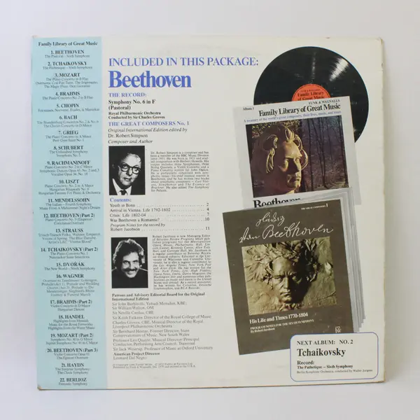 Family Library Of Great Music Album 1 Beethoven 12" Vinyl Record 