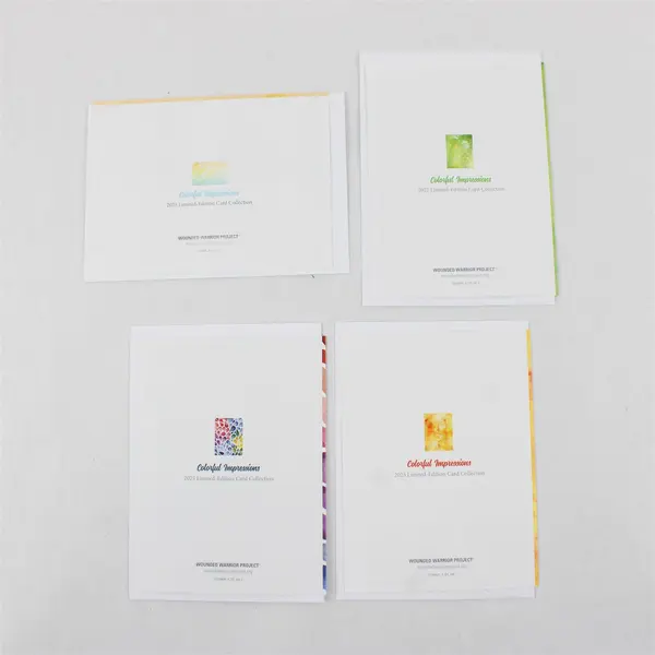 Lot of 4 Wounded Warrior Project Blank Notecards with Envelopes UNUSED