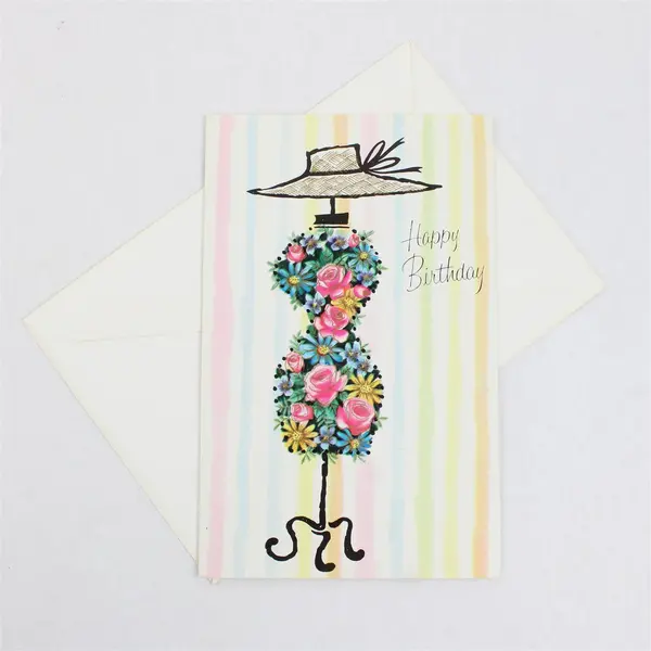 Vintage Fantusy Birthday Greeting Card with Envelope UNUSED