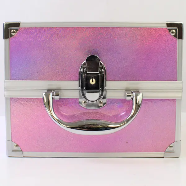 Caboodles Pink Shimmery Shiny Makeup Case Vanity Box
