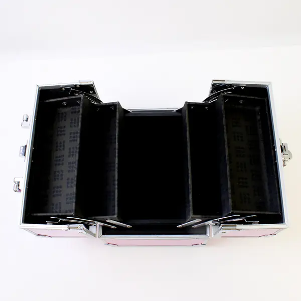 Caboodles Pink Shimmery Shiny Makeup Case Vanity Box