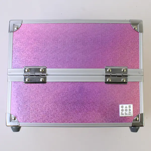 Caboodles Pink Shimmery Shiny Makeup Case Vanity Box