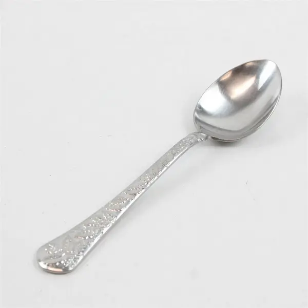 Lot of 2 Yamazaki Tapestry Bouquet Stainless Steel Dinner Spoons 7.5"