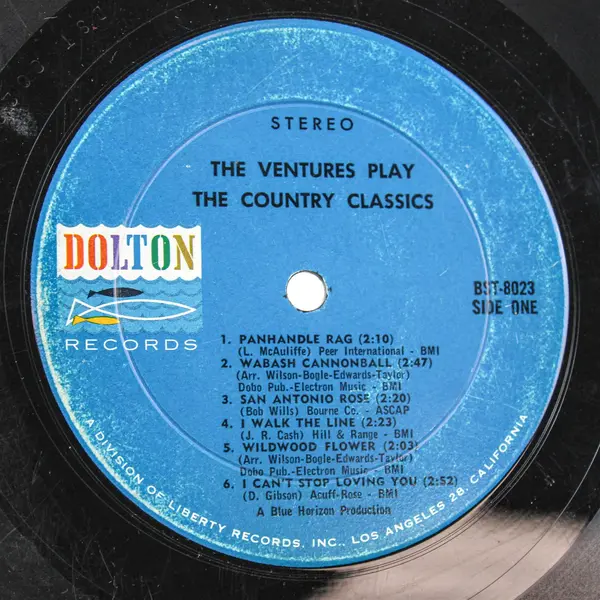 The Ventures Play the Country Classics 12" Vinyl 1963 Record