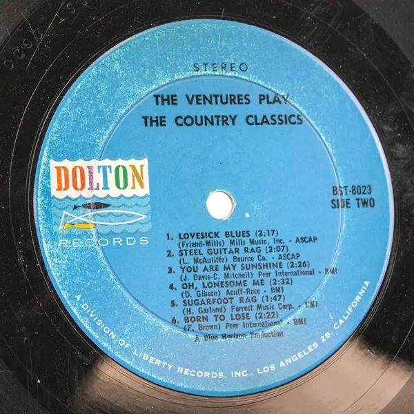 The Ventures Play the Country Classics 12" Vinyl 1963 Record