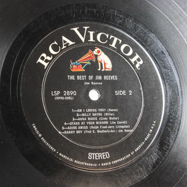 The Best of Jim Reeves 12" Vinyl 1964 Record