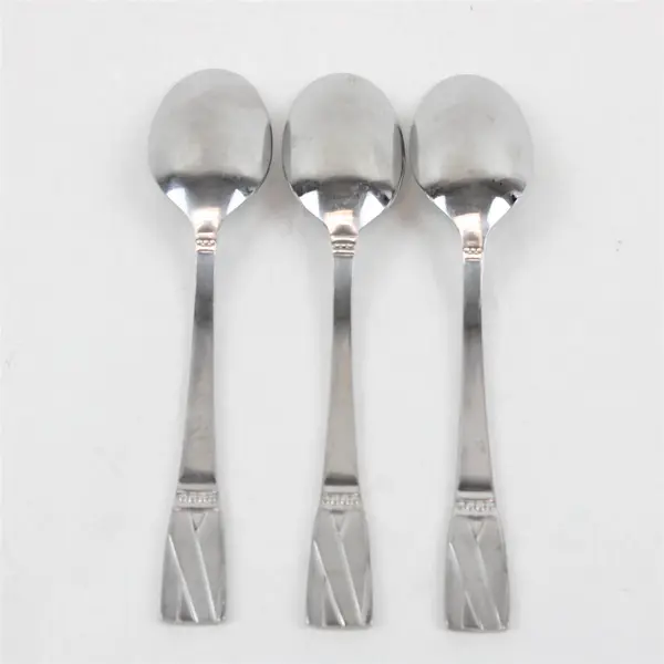 Lot of 3 Cuisinart Elite Discontinued Rannee Stainless Steel 7" Dinner Spoons