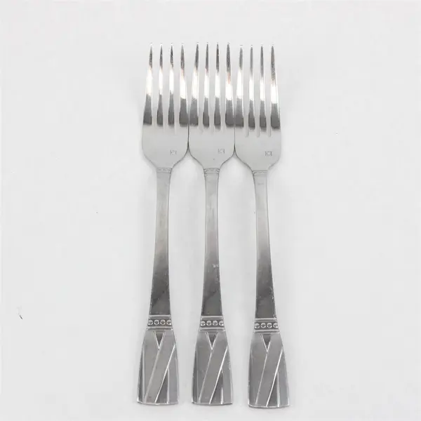 Lot of 3 Cuisinart Elite Discontinued Rannee Stainless Steel 8" Dinner Forks