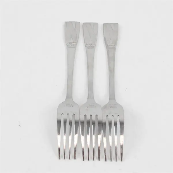Lot of 3 Cuisinart Elite Discontinued Rannee Stainless Steel 8" Dinner Forks