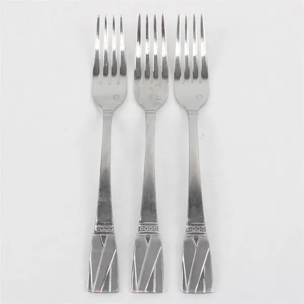 Lot of 3 Cuisinart Elite Discontinued Rannee Stainless Steel 7" Salad Forks