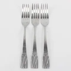 Lot of 3 Cuisinart Elite Discontinued Rannee Stainless Steel 7" Salad Forks