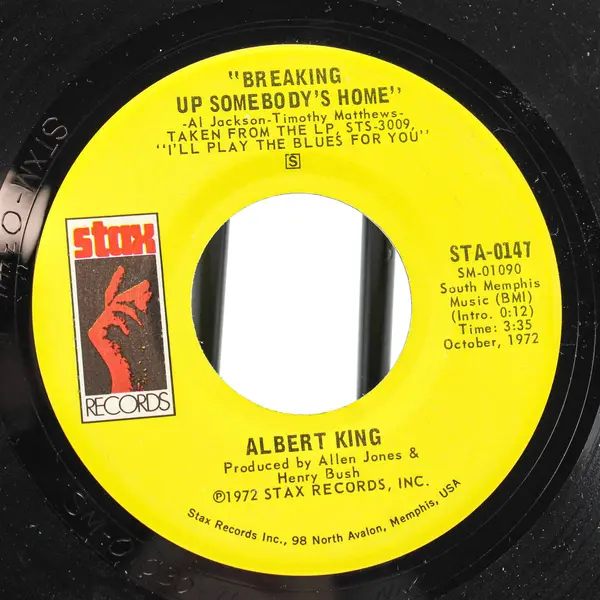 Albert King 45" Breaking Up Somebody's Home, Little Brother 1972 Vinyl Record
