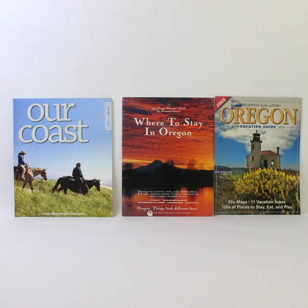 Lot of 3 Oregon Magazines: 1994 Travel Guide, 2009/2010 Vacation, Our Coast 2012