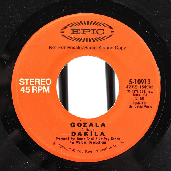 Dakila – El Dubi / Gozala 7" Vinyl 1972 Record
