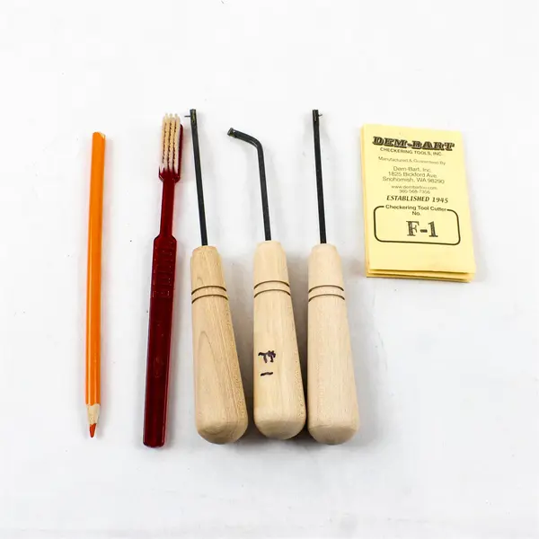 Dem-Bart Gun Stock Checkering Tool Kit Starter's Special - Used