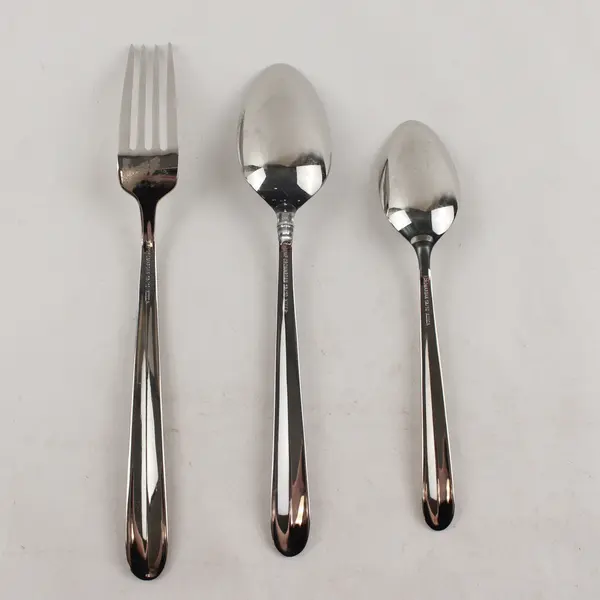 Lot of 3 WMF Arora Stainless Steel Oval Soup Spoon Teaspoon Dinner Fork