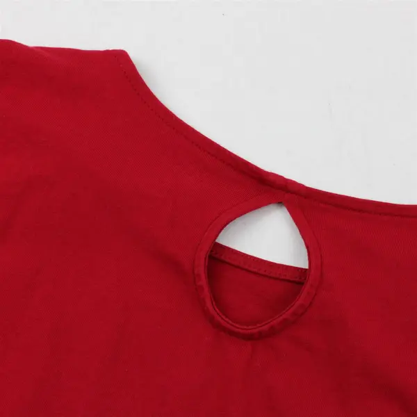 Roaman's Red Keyhole Back T-Shirt Women's 3X 30/32