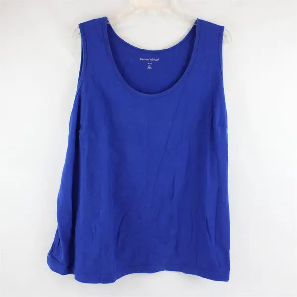 Woman Within Royal Blue Tank Top Women's 2X 26/28
