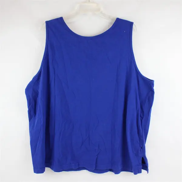 Woman Within Royal Blue Tank Top Women's 2X 26/28