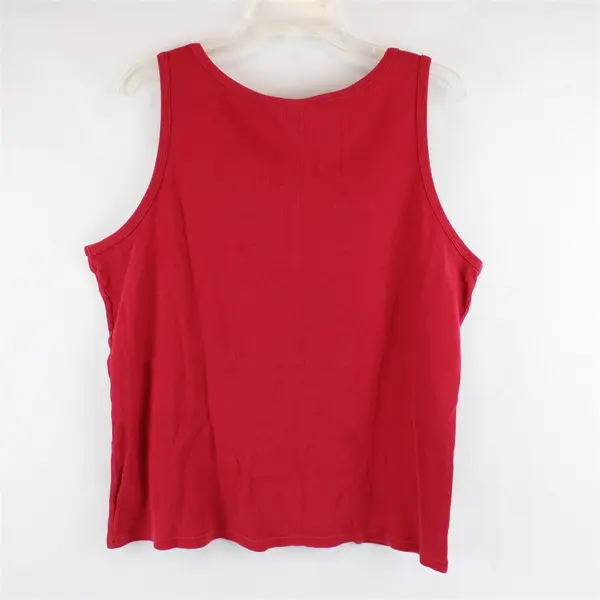 St. John's Bay Red Scoop Neck Tank Top Women's 3X