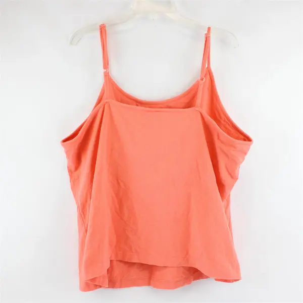 Roaman's Coral Orange Spaghetti Strap Tank Top Women's 2X