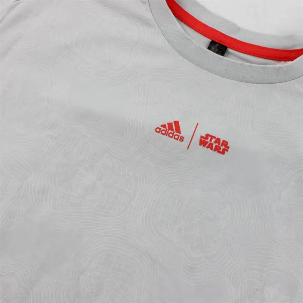 Adidas Star Wars Storm Trooper Print Light Gray T-Shirt Boys' Large