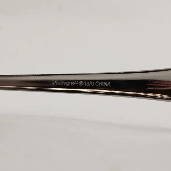 Lot of 2 Pfaltzgraff Capri Frost Stainless Steel Dinner Forks 7.5"