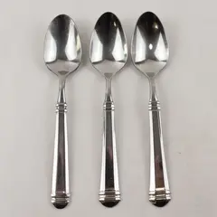 Lot of 3 Pfaltzgraff Hannah Stainless Steel Teaspoons 7"