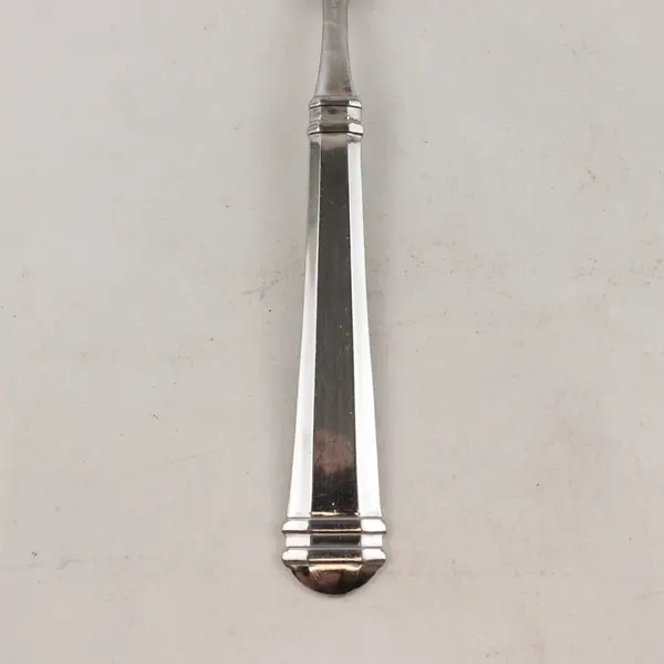Lot of 2 Pfaltzgraff Hannah Stainless Steel Oval Soup Spoon 8" & Teaspoon 7"