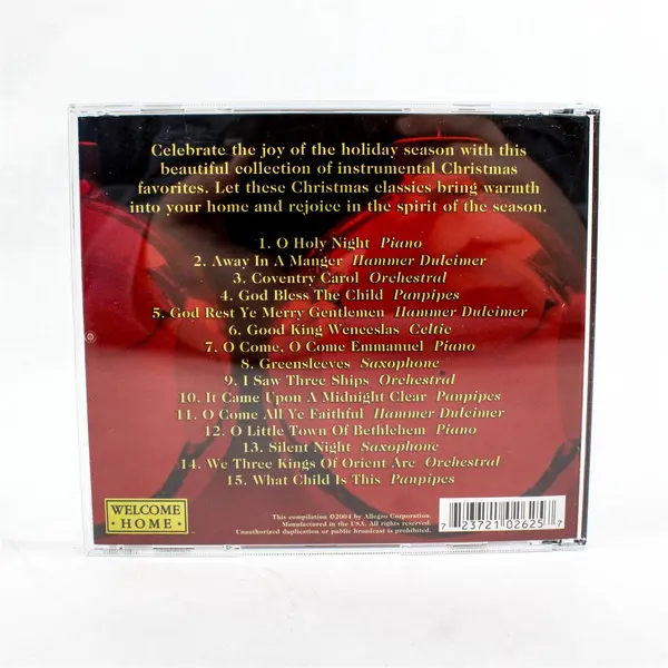 Welcome Home for the Holidays Instrumental Christmas Compilation 2004 CD