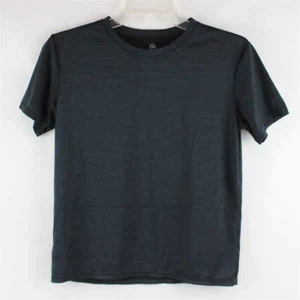 Real Essentials Black Activewear T-Shirt Boys' Size Large