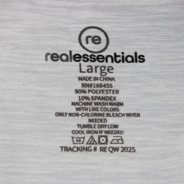 Real Essentials Light Gray Activewear T-Shirt Boys' Size Large