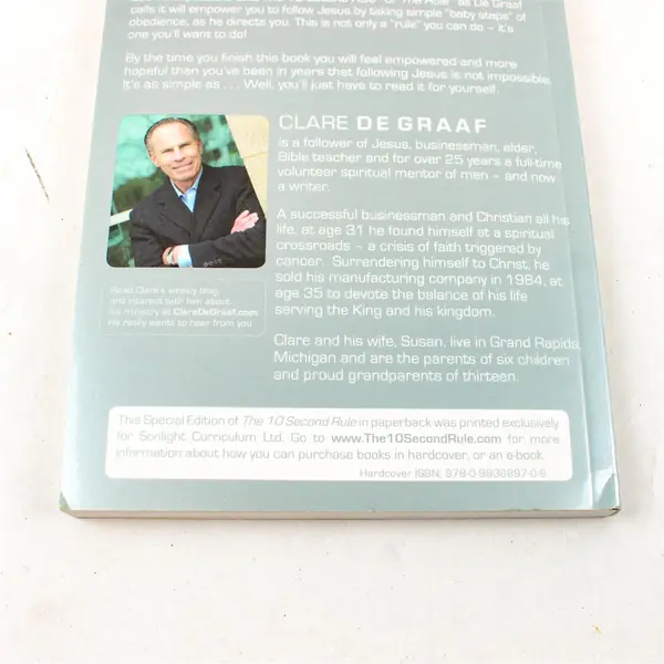 The 10 Second Rule by Clare De Graaf Paperback Book