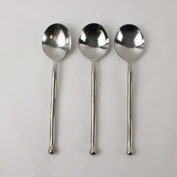 Lot of 3 Walco Rusted Tree Stainless Steel Soup Spoons 7.5"