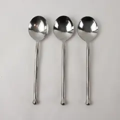 Lot of 3 Walco Rusted Tree Stainless Steel Soup Spoons 7.5"