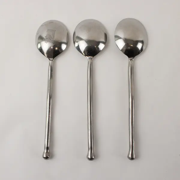 Lot of 3 Walco Rusted Tree Stainless Steel Soup Spoons 7.5"
