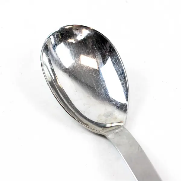 Lot of 2 Retroneu Crescent Stainless Steel Salad Serving Spoon & Fork 9.5"