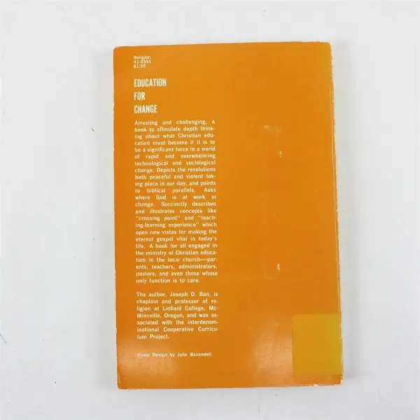 Education for Change by Joseph Ban 1968 Paperback