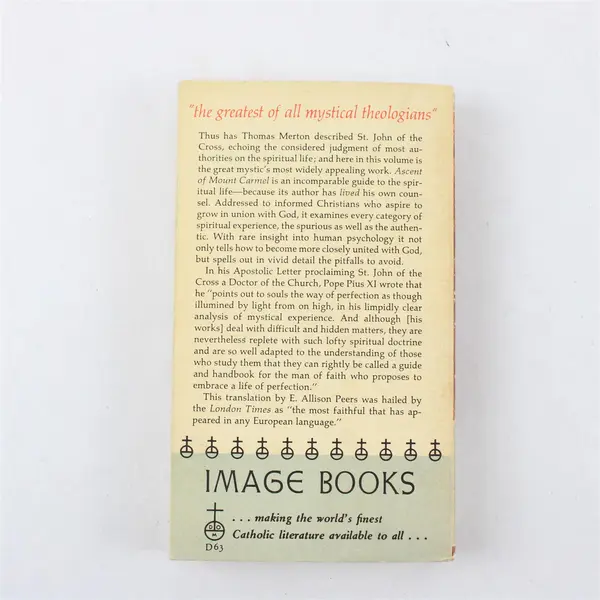 Ascent of Mount Carmel St John of the Cross 1958 Paperback