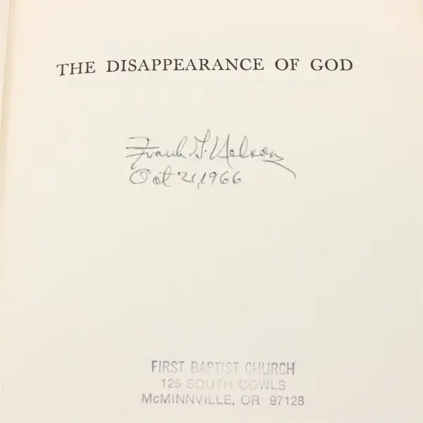 The Disappearance of God by J. Hillis Miller 1965 Paperback