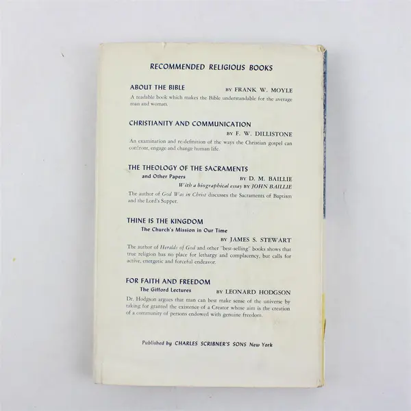 The Theology of The Sacraments By D.M Baillie 1957 Hardcover