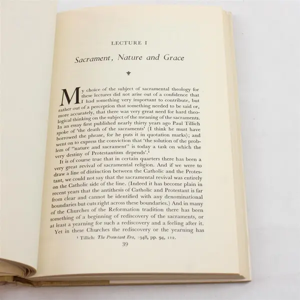 The Theology of The Sacraments By D.M Baillie 1957 Hardcover