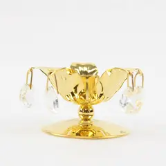 Crystal Temptations 24K Gold Plated Candle Holder Swarovski Strass