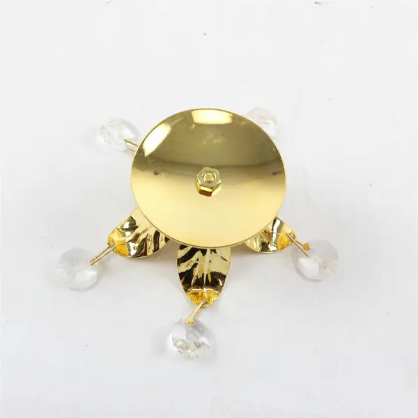 Crystal Temptations 24K Gold Plated Candle Holder Swarovski Strass