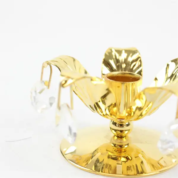 Crystal Temptations 24K Gold Plated Candle Holder Swarovski Strass